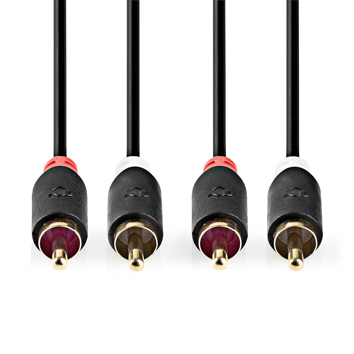 Nedis CABW24200AT05 Audio- & Video-Kabel, Stereo-Audiokabel, 2x Cinch zu 2x Cinch, goldbeschichtet