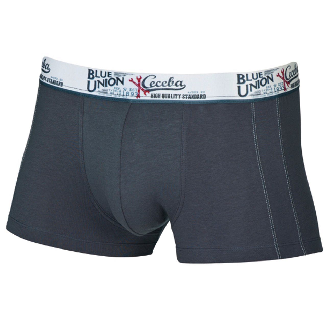 CECEBA Boxershorts Herren Pants (1-St) Logobund grau