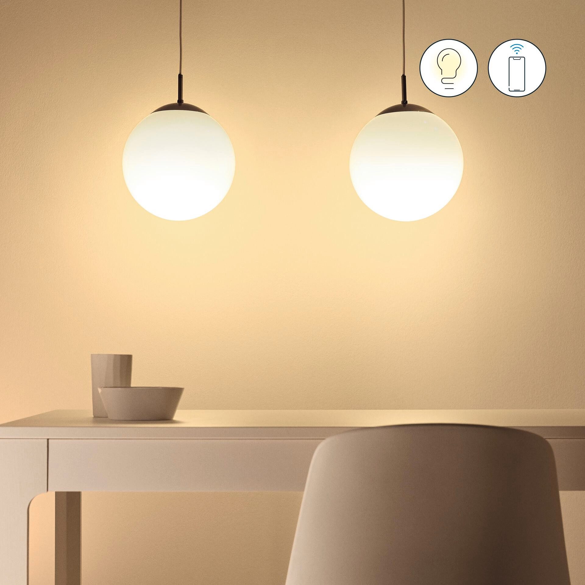 WiZ LED-Leuchtmittel White & Color 60W E27 Standardform dimmbar, E27