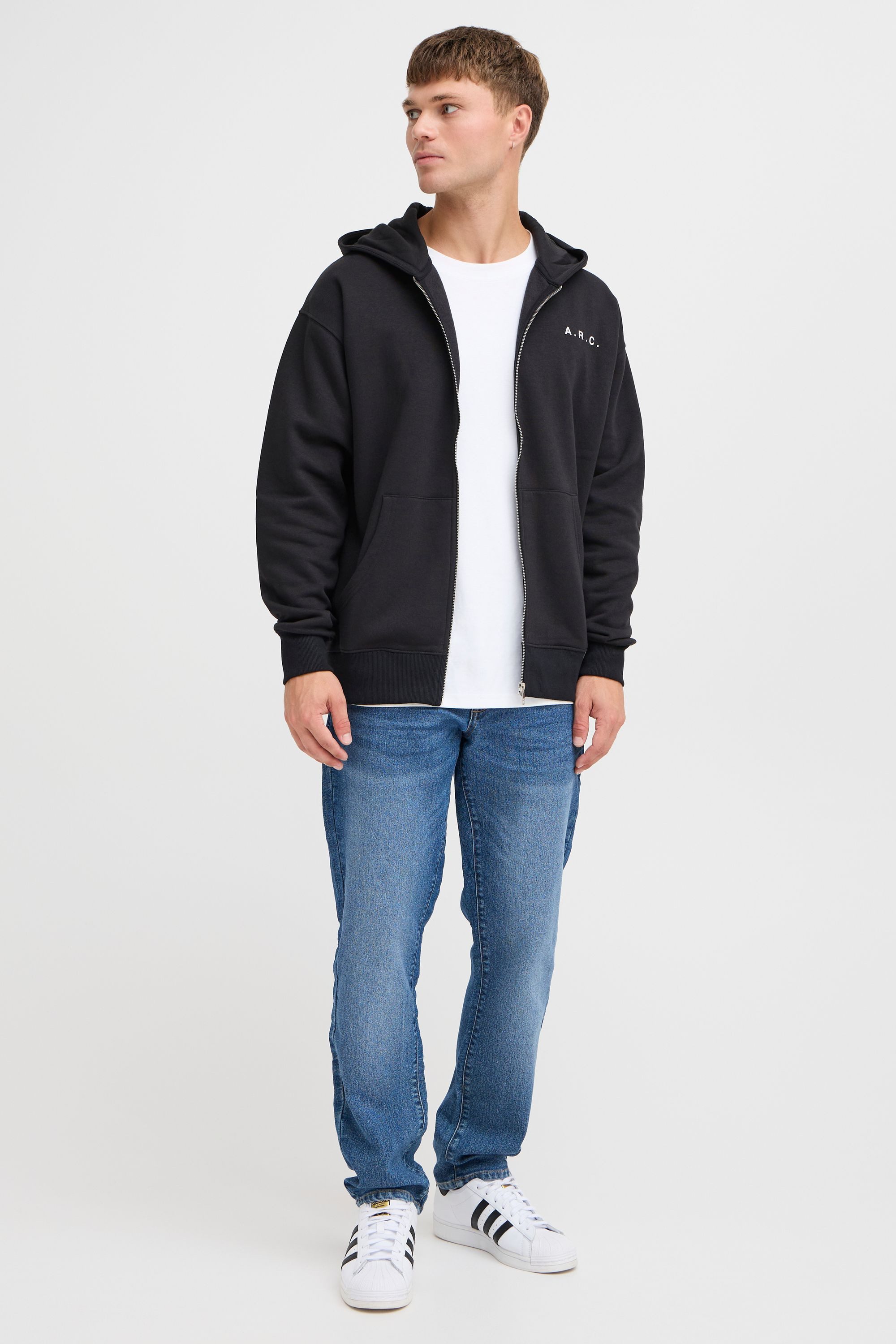 !Solid Sweatjacke SDHenne Lässige Kapuzensweatjacke mit Backprint
