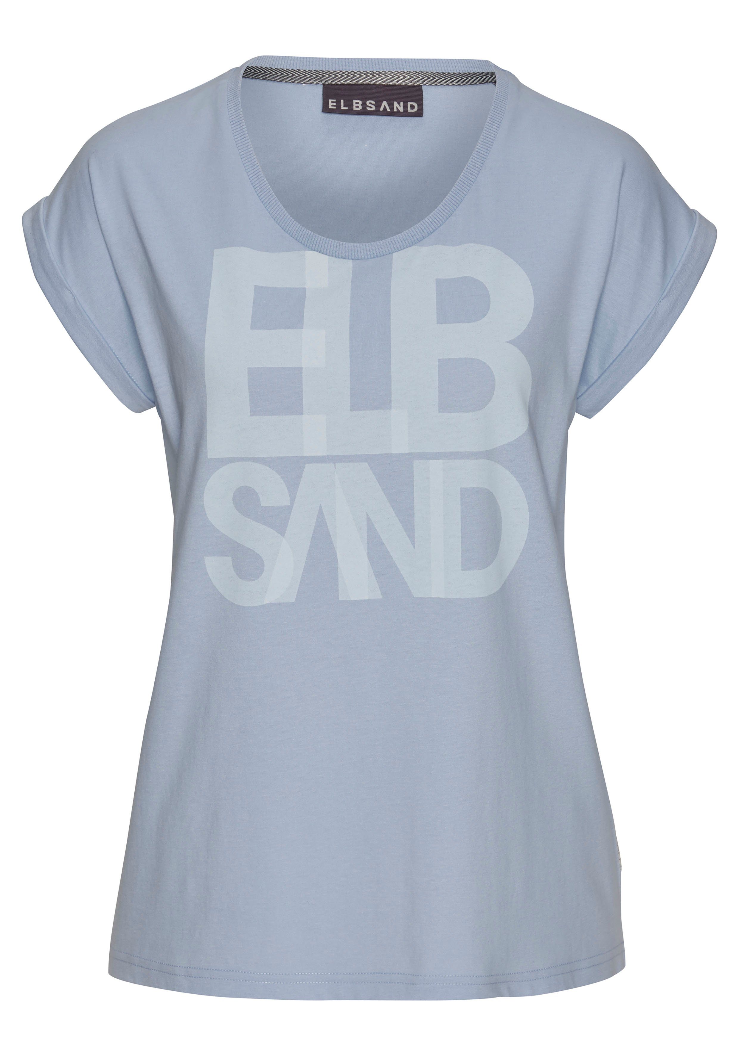 Elbsand T-Shirt Eldis mit Logodruck, Kurzarmshirt günstig online kaufen