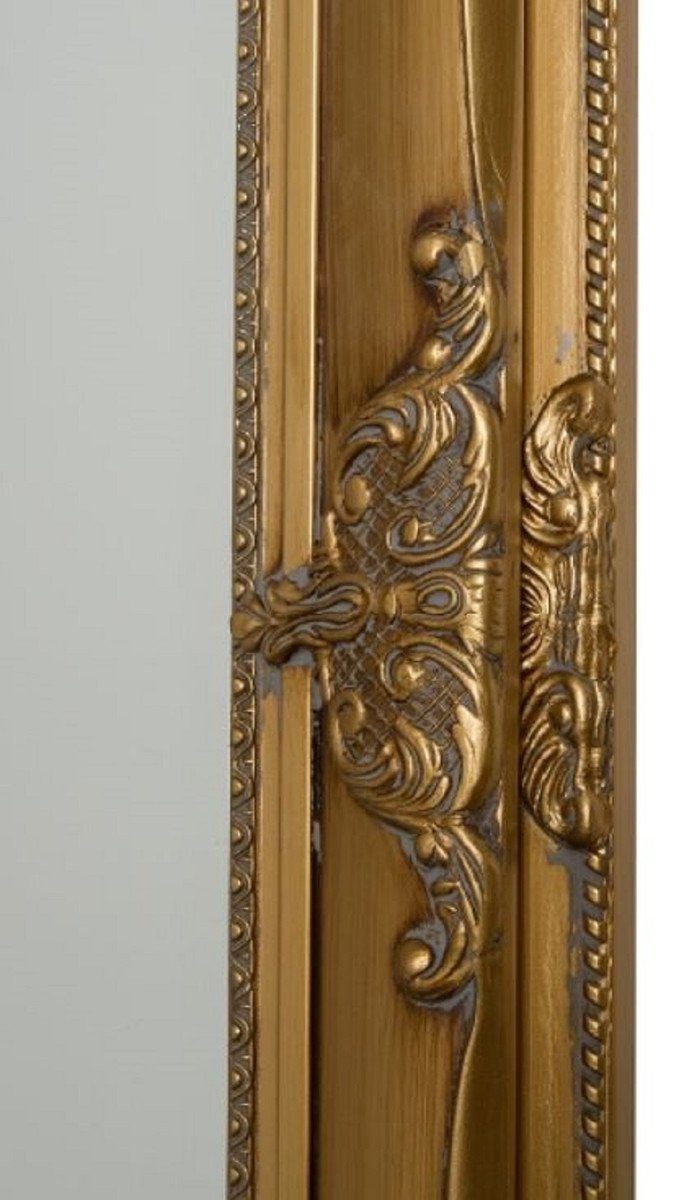 Handgefertigter 132 Barock Wandspiegel 72 Spiegel Casa wunderschönen und Padrino Gold H. Verzierungen Holzrahmen Barock x Barockspiegel mit cm -