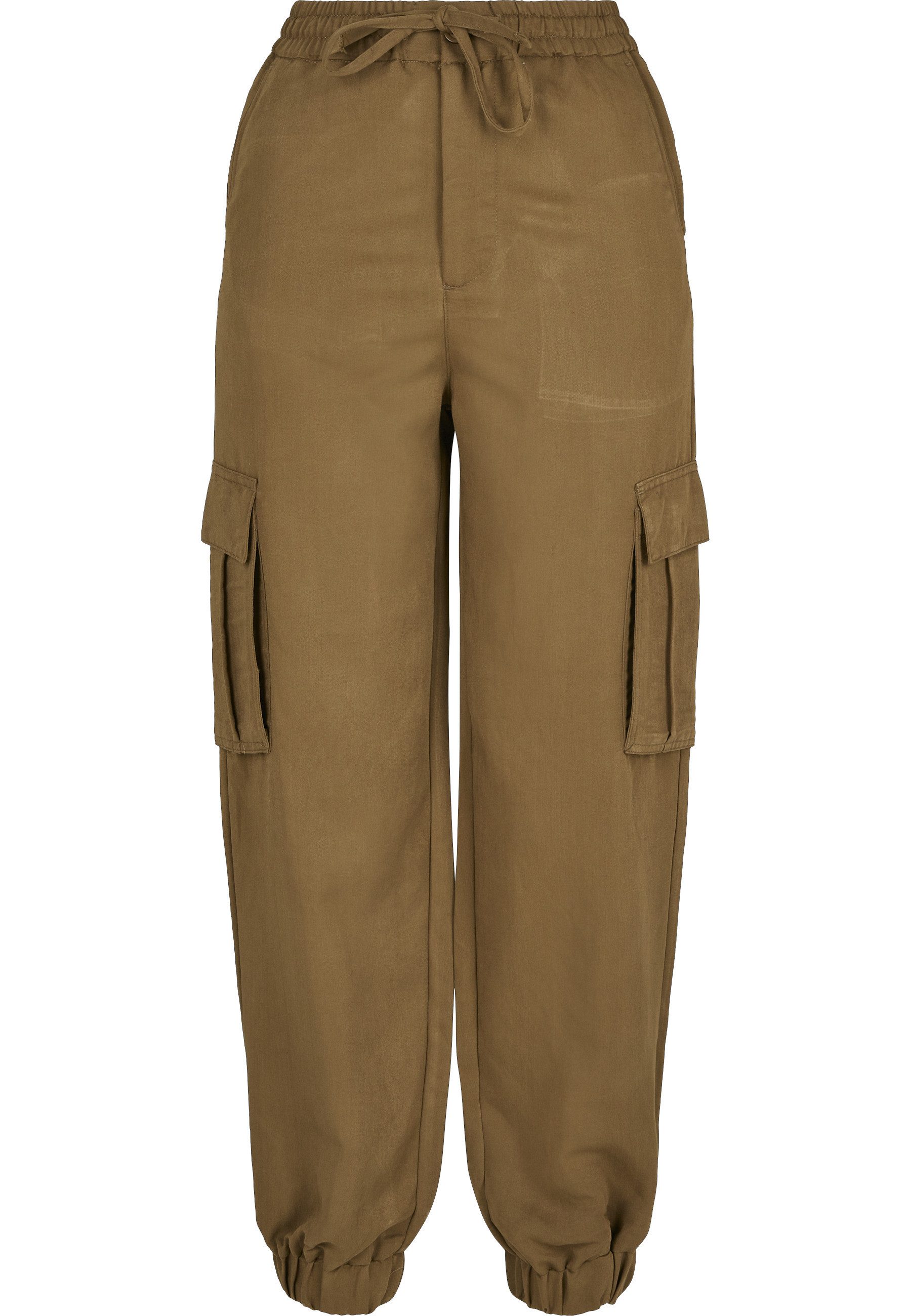 Cargohose Urban Classics Damen Ladies Viscose Twill Cargo Pants