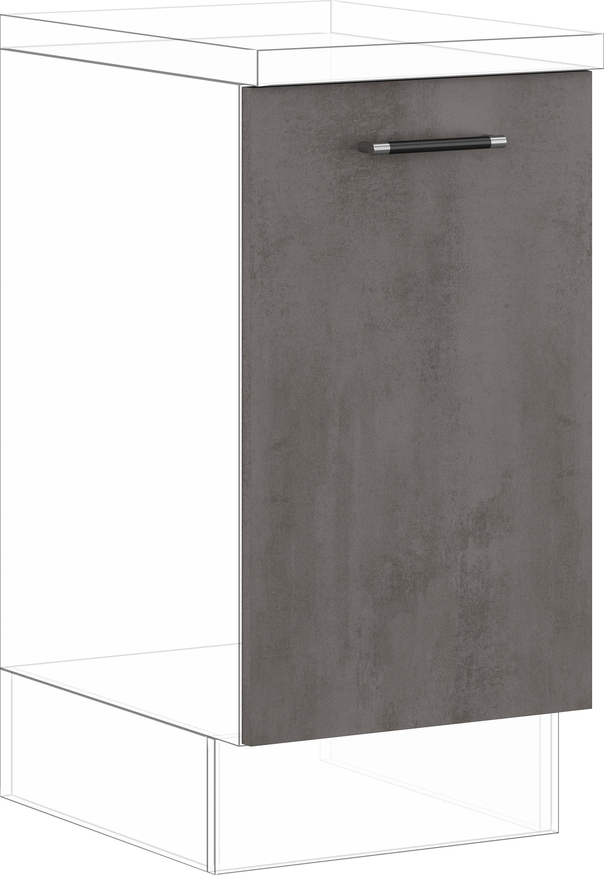 IMPULS KÜCHEN Türfront "Prag", Breite/Höhe: 45/71,7 cm, für einen vollintegrierten Geschirrspüler