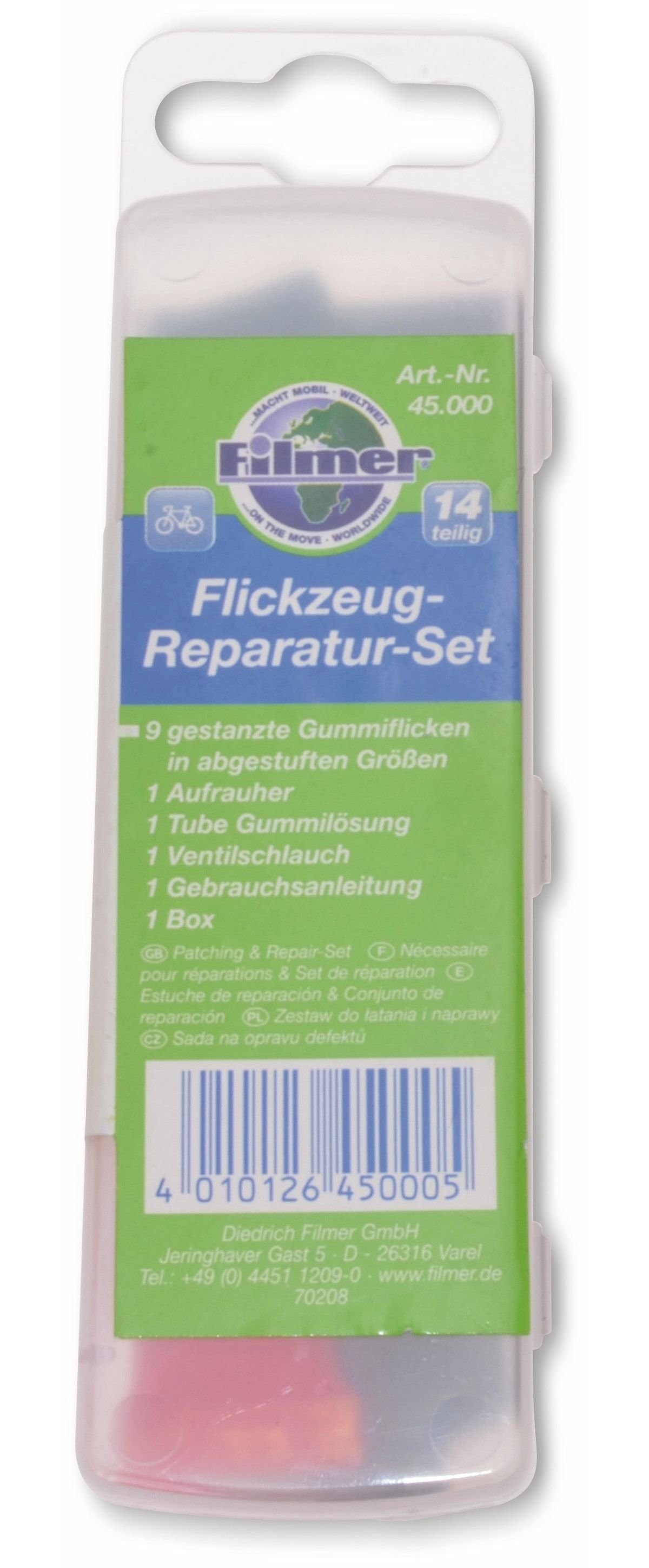 Fahrrad-Reparaturset FILMER 14-teilig Filmer Fahrradwerkzeugset