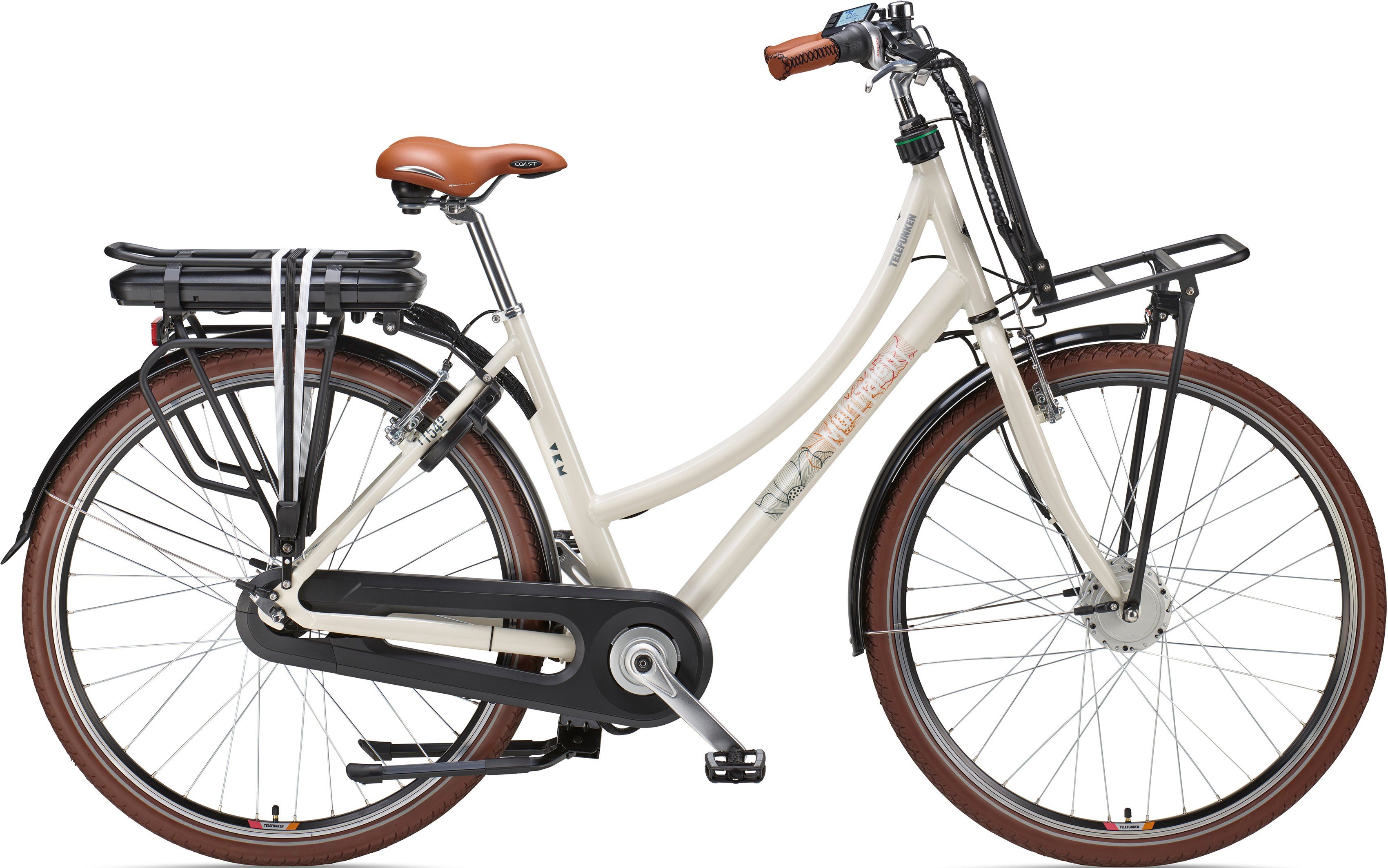 Telefunken E-Bike Multitalent RT540, 7 Gang Shimano Nexus Schaltwerk, Nabenschaltung, Frontmotor, 468 Wh Akku, Pedelec, Elektrofahrrad für Damen u. Herren, Cityrad