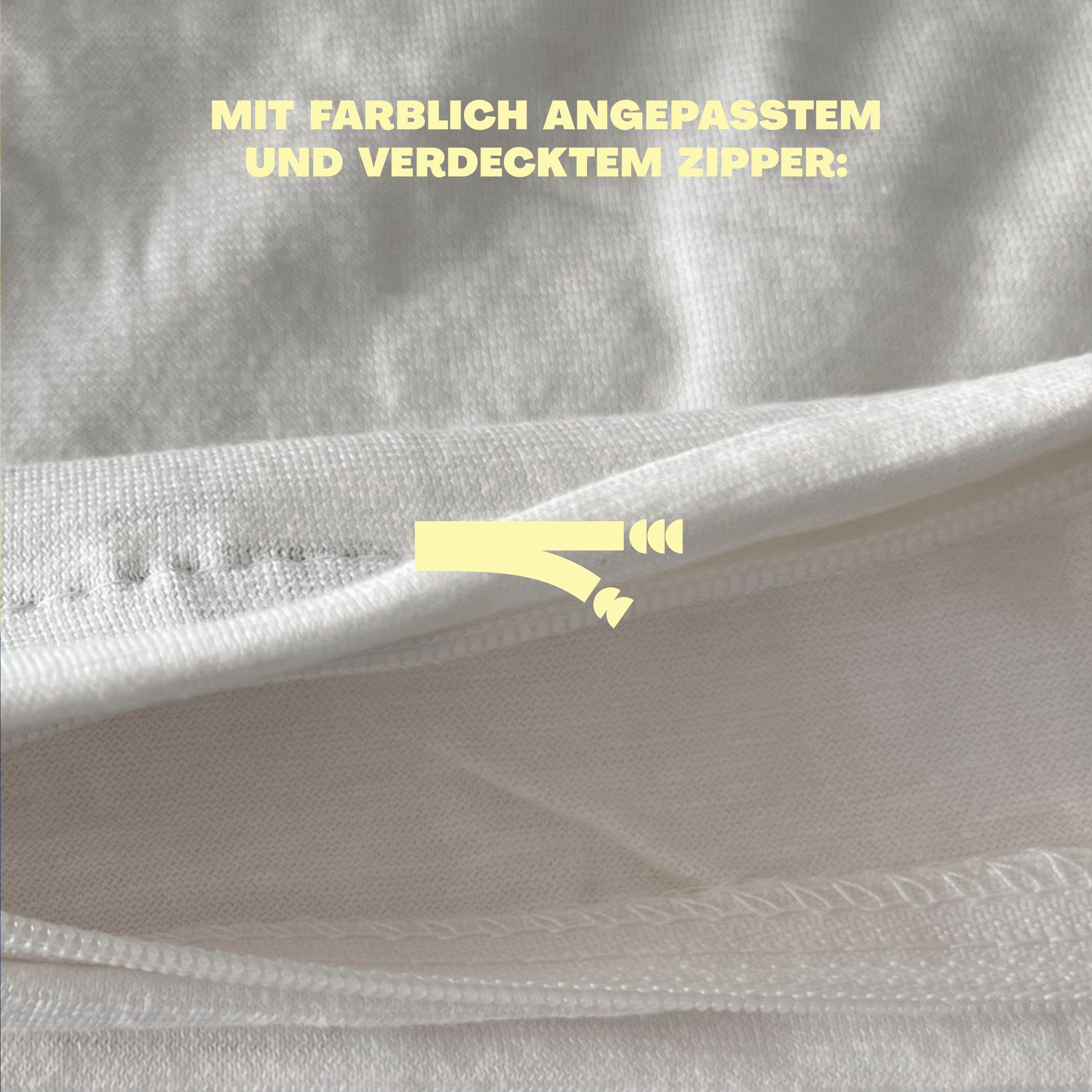 Schlafgut Kissenbezug EASY JERSEY Kissenhülle 100% Baumwolle, weicher Edel-Jersey, bügelfrei, (1 Stück), mit farblich angepasstem Reißverschluss, pflegeleicht, formstabil