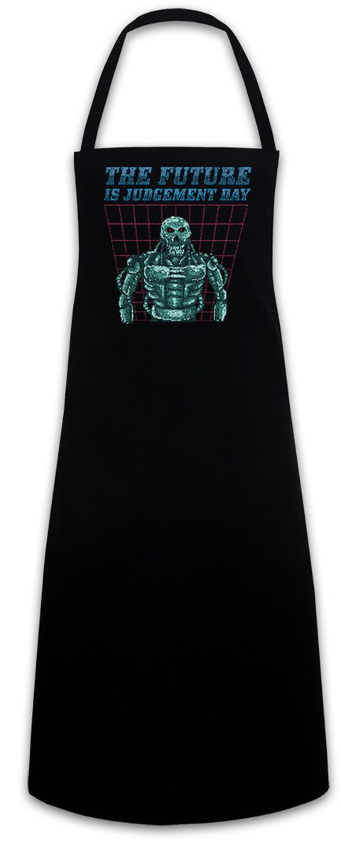 Urban Backwoods Kochschürze The Future Is Judgement Day Grillschürze Gamer Gaming Terminator Robot