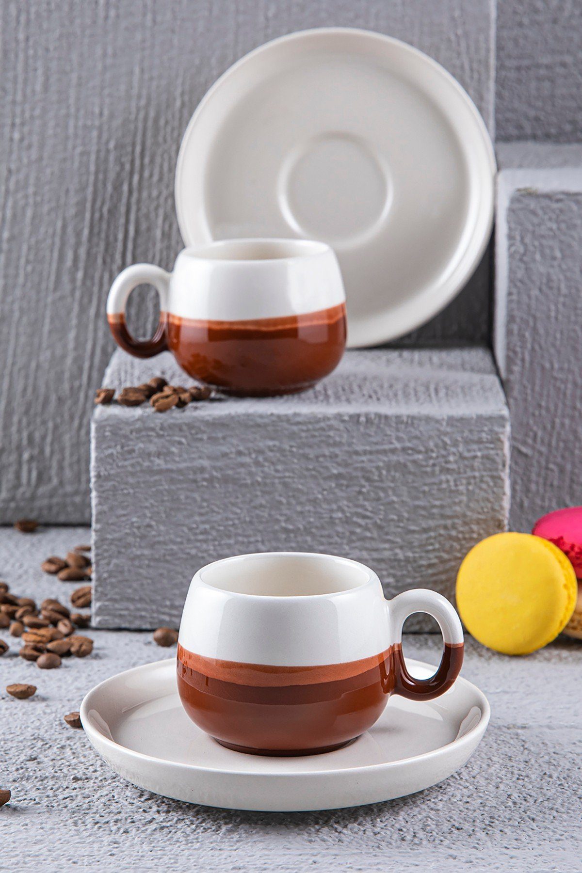 Tasse 100% Keramik DRL1111, Hermia Concept Braun, Kaffeetassen,