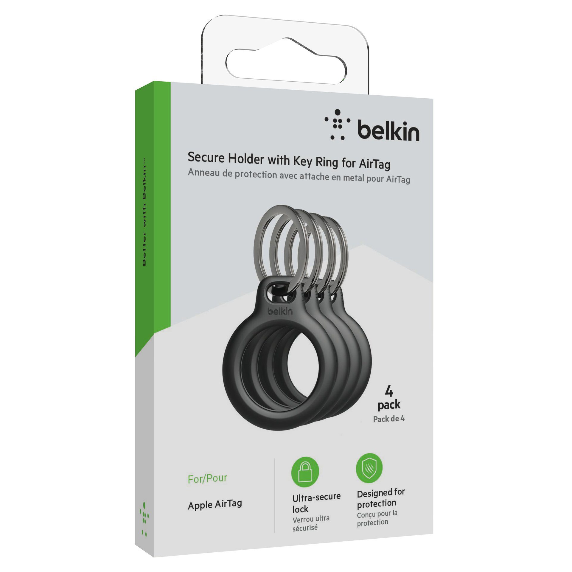 Belkin Schlüsselanhänger Secure Holder (4er-Pack) (4-tlg)