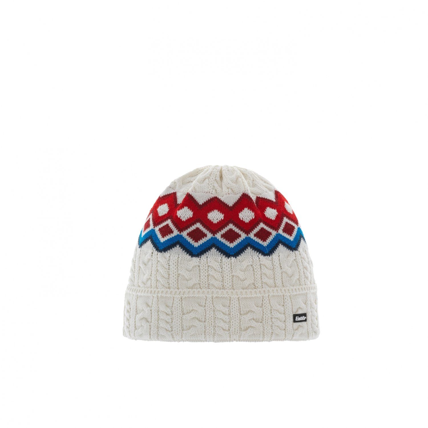 Eisbär Strickmütze Miro OS Mütze weiß/blau/rot günstig online kaufen
