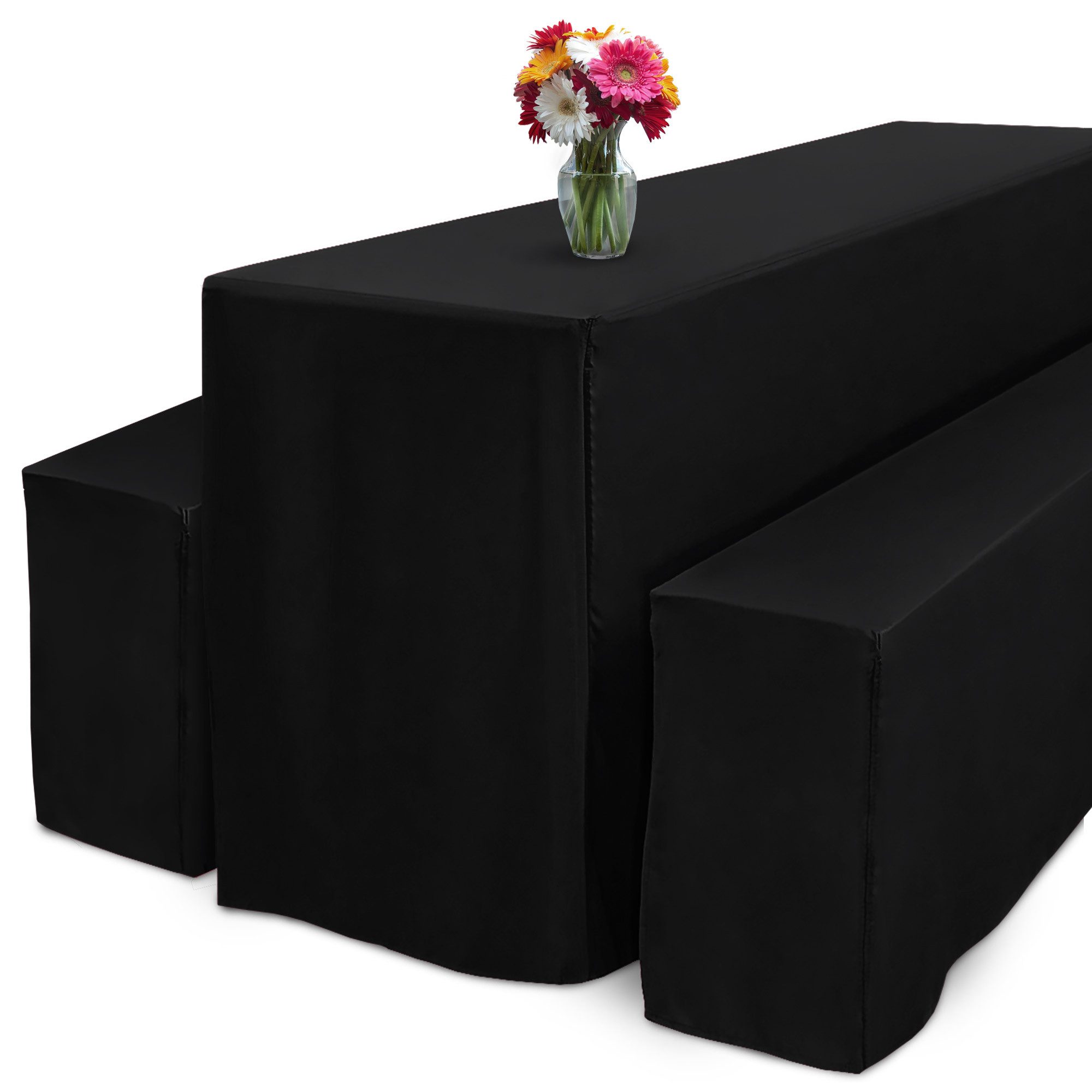 Beautissu Biertischhusse 3tlg Biertischhussen Set für Bierzeltgarnitur 220x günstig online kaufen