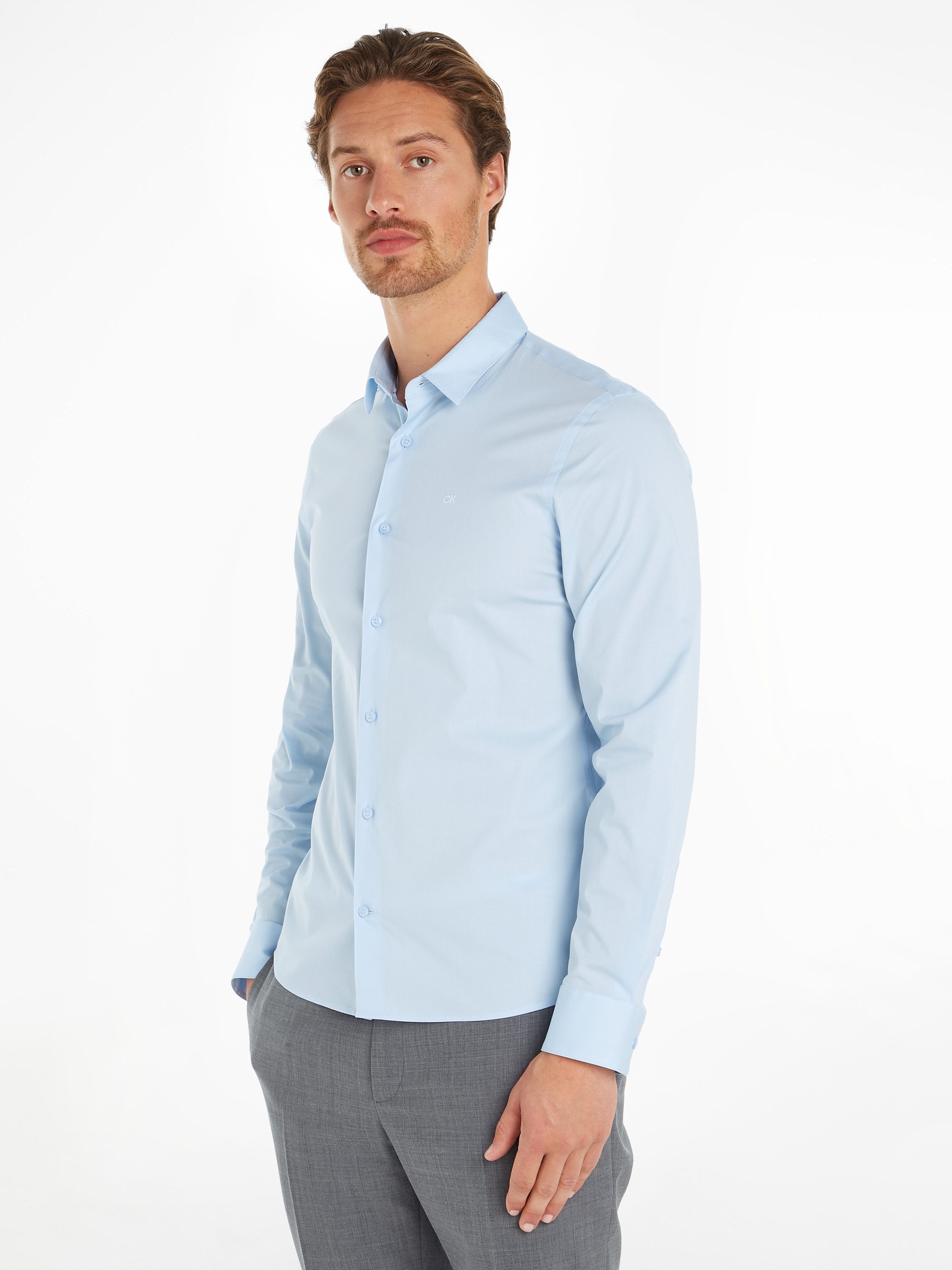 Calvin Klein Businesshemd STRETCH POPLIN SLIM günstig online kaufen