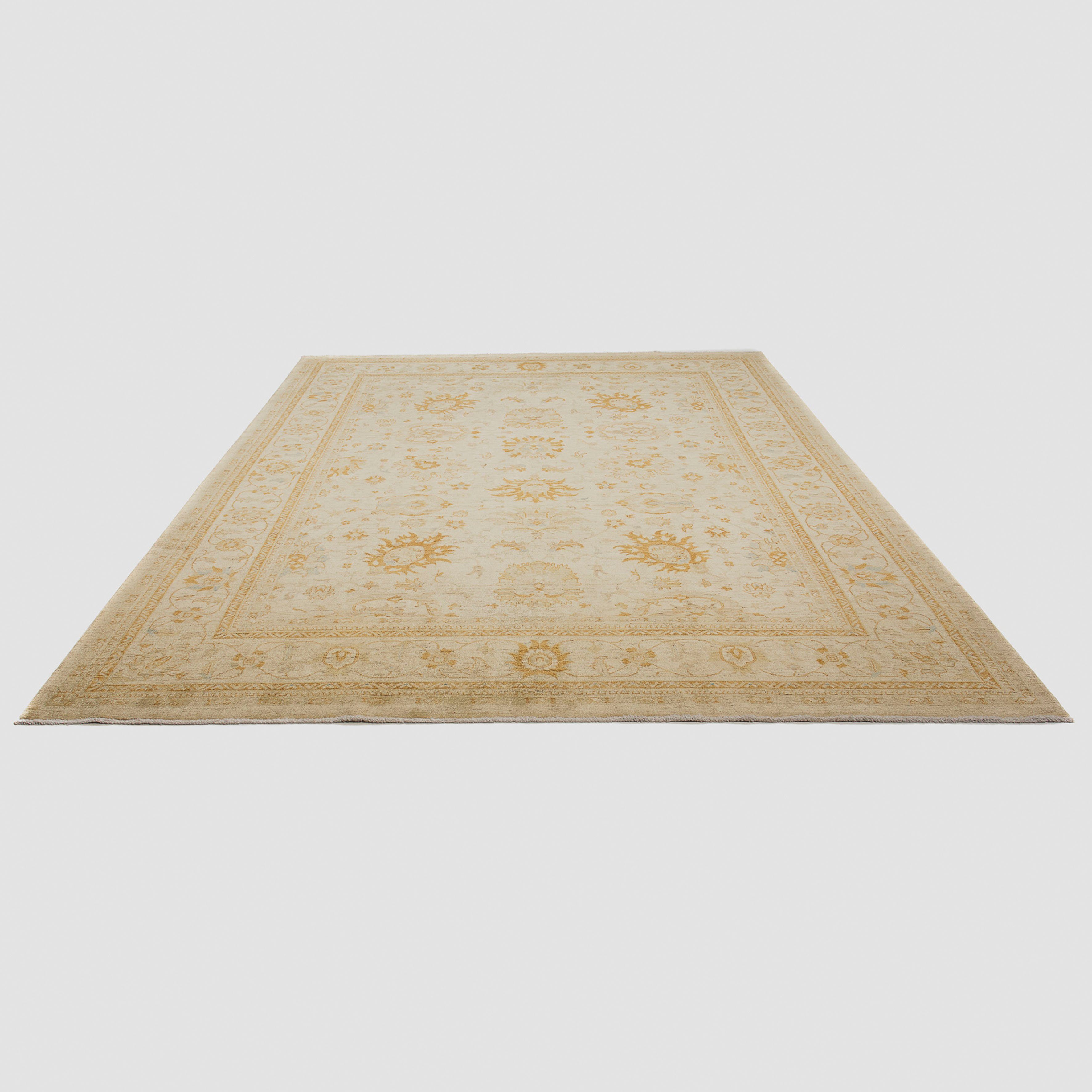 Orientteppich Ziegler - 316 x 244 cm - hellbraun, morgenland, rechteckig, Höhe: 6 mm, Wohnzimmer, Handgeknüpft, Einzelstück mit Zertifikat