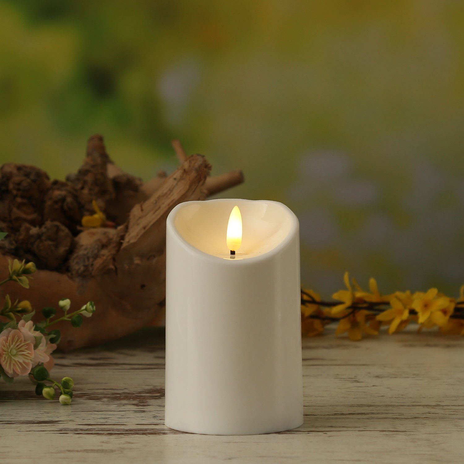 MARELIDA LED-Kerze LED Kerze für Außen Terrasse Balkon Garten flackernd Tim günstig online kaufen