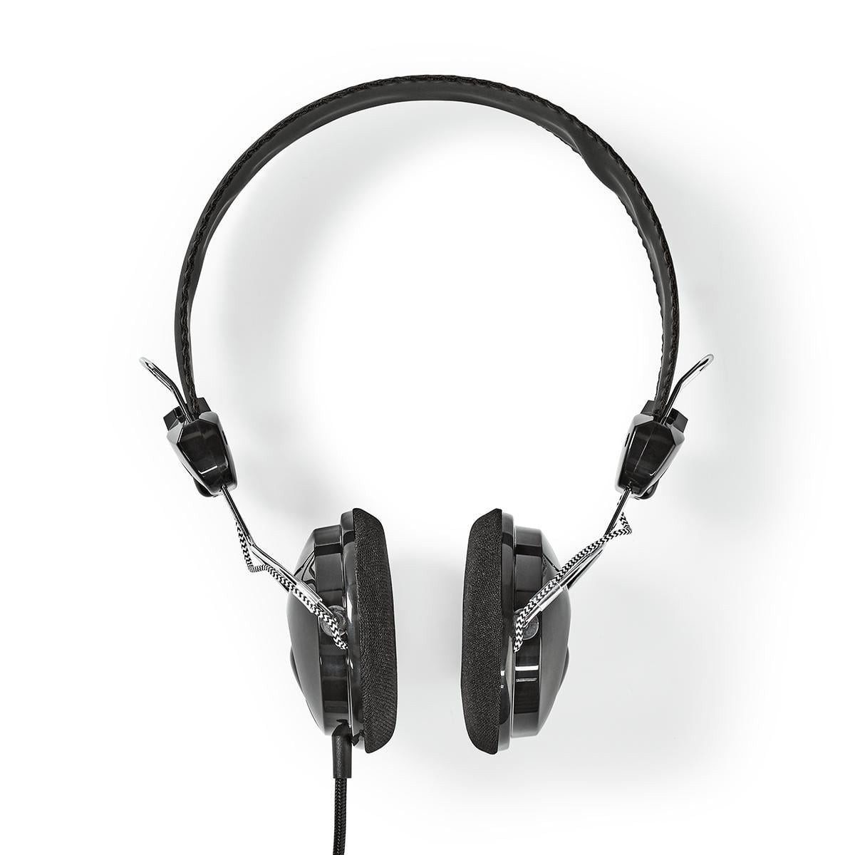 Nedis HPWD1104BK Over-Ear-Kopfhörer (Höhenverstellung, Klarer Klang, weiche Ohrpolster, verstellbar, geflochtenes Kabel) – Bild 2 von 5