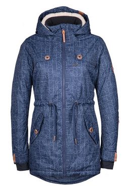 CNSRD Funktionsparka CHARLOTTE COAT NAV CS WOMEN mit hochschließendem Kragen und Kapuze