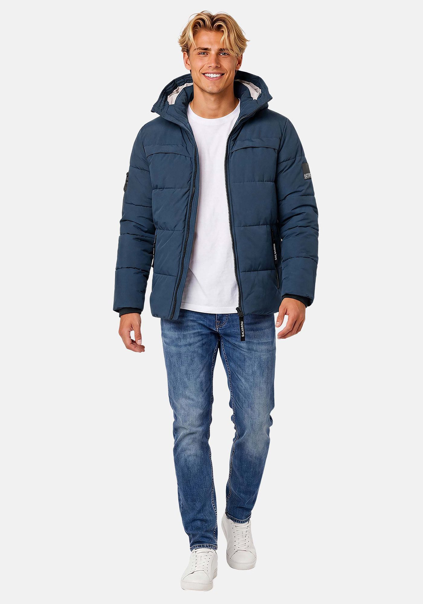 Alessandro Salvarini Winterjacke ASDiego mit extra hohem Kragen und vielen Taschen