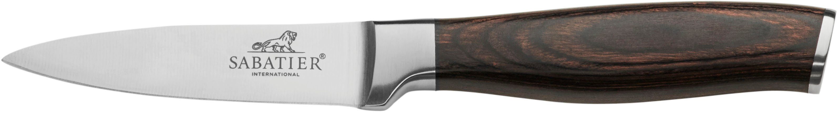 und Griff Klingenstahl, aus Edelstahl Schälmesser Pakka-Wood SABATIER International rostfreiem