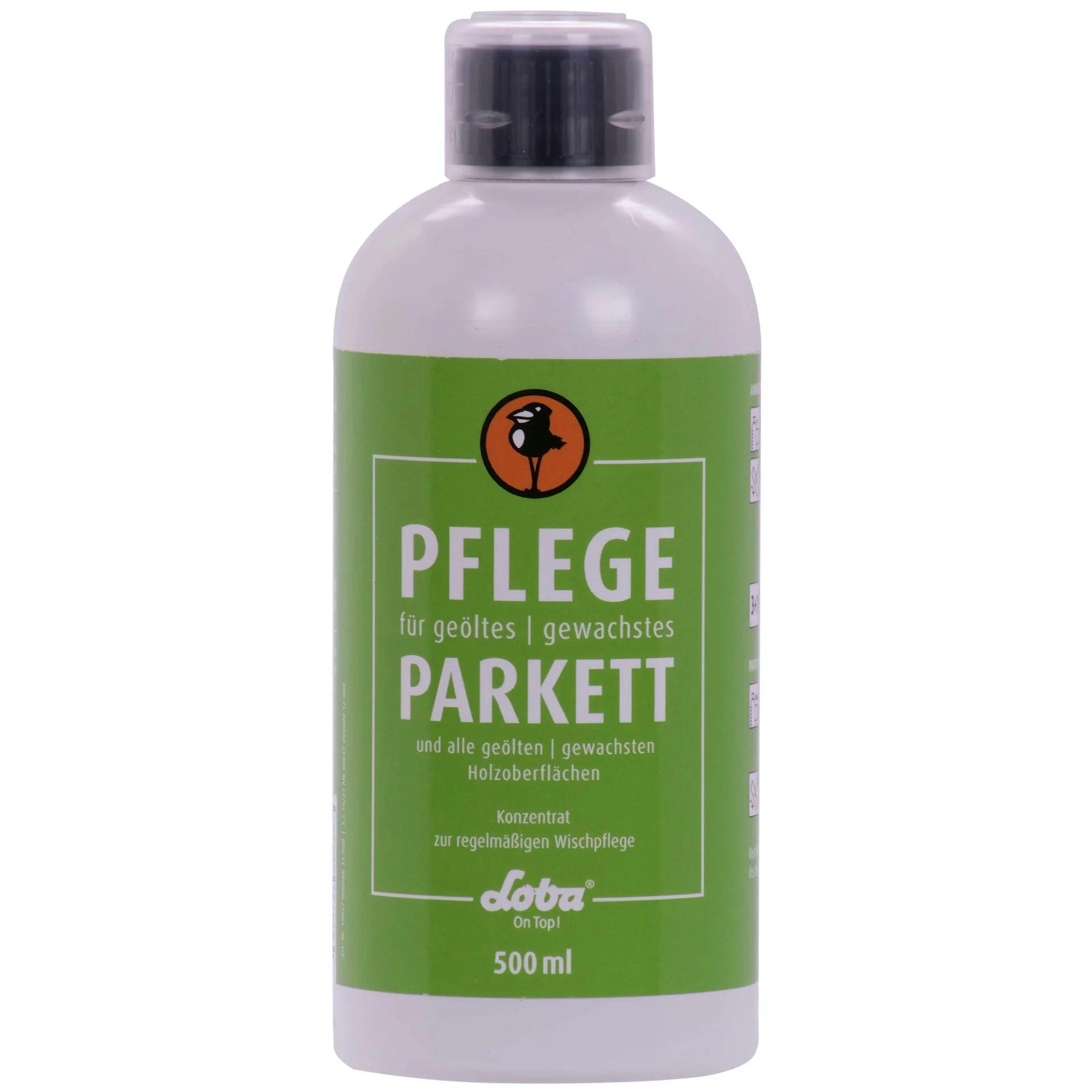 Loba Parkettkleber Loba Home Pflege für geöltes u. gewachstes Parkett 500 ml, Schnell trocknend und streifenfrei