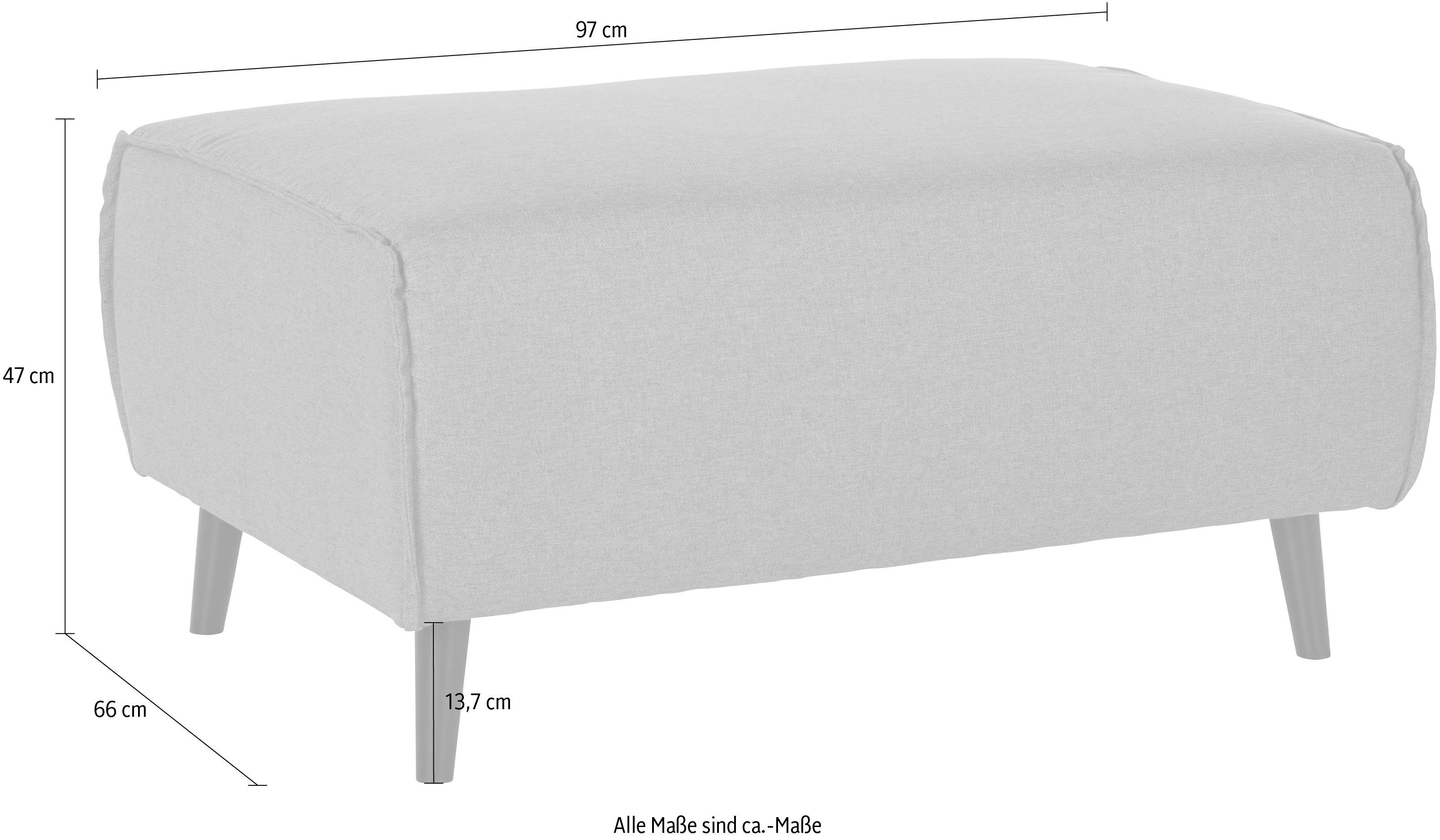 DOMO collection Hocker Amora, mit Federkern, Fußhöhe passend für gängige Saugroboter!