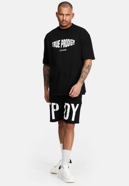 trueprodigy Oversize-Shirt Miguel Logoprint Rundhals dicker Stoff