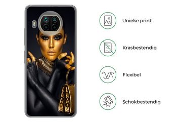 MuchoWow Handyhülle Make-up - Tasche - Gold - Luxus - Frau, Phone Case, Handyhülle Xiaomi Mi 10T Lite, Silikon, Schutzhülle