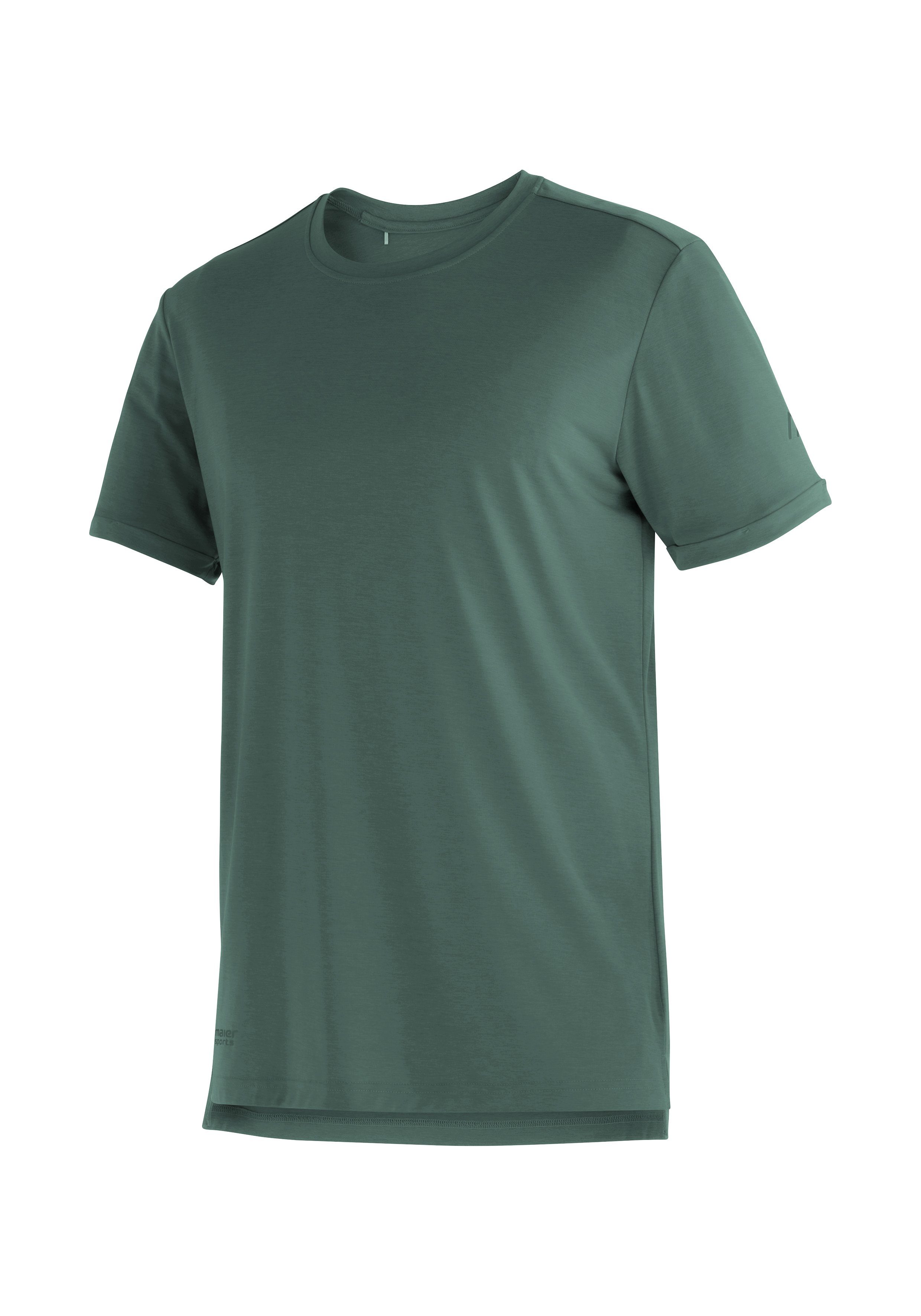 Maier Sports T-Shirt Horda S/S M Herren Kurzarmshirt für Wandern und Freizeit tannengrün
