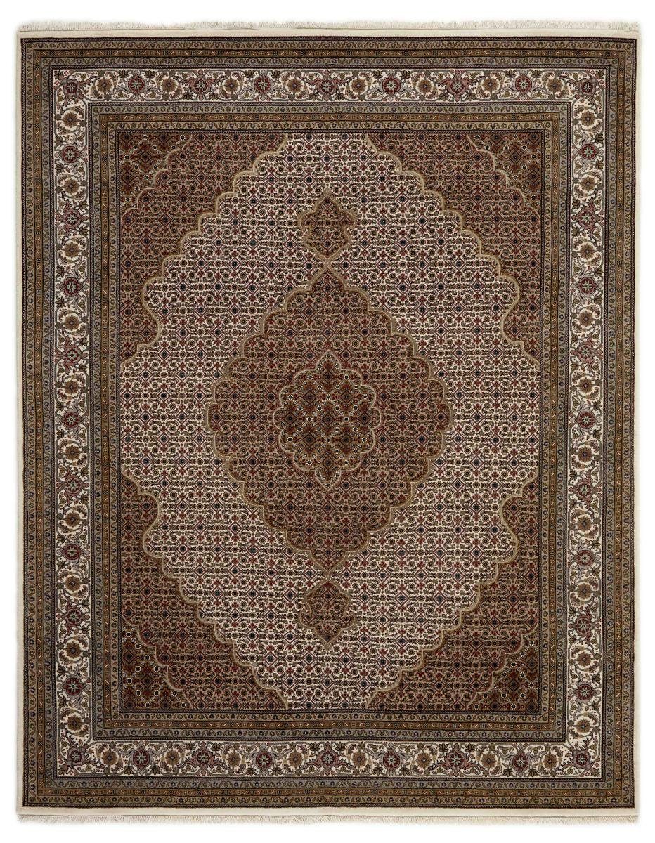 Orientteppich Indo Täbriz 249x311 Handgeknüpfter Orientteppich, Nain Trading, rechteckig, Höhe: 12 mm