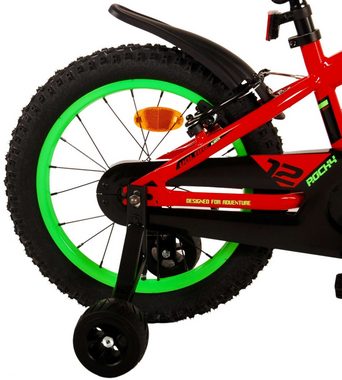 Volare Kinderfahrrad Kinderfahrrad Rocky Fahrrad für Jungen 16 Zoll Kinderrad in Rot
