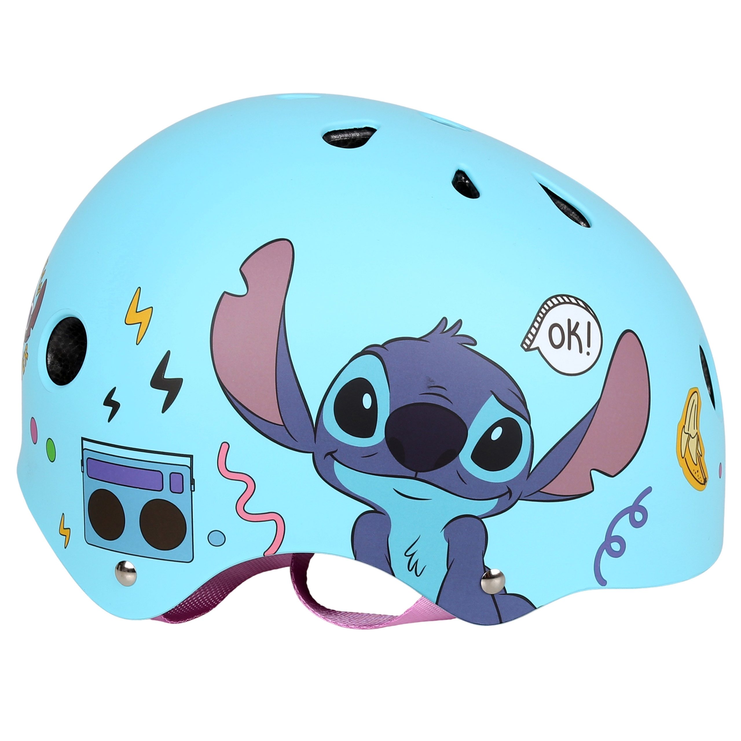 Disney Fahrradhelm DISNEY Stitch Blauer Fahrradhelm für Kinder, verstellbar 52-56 cm