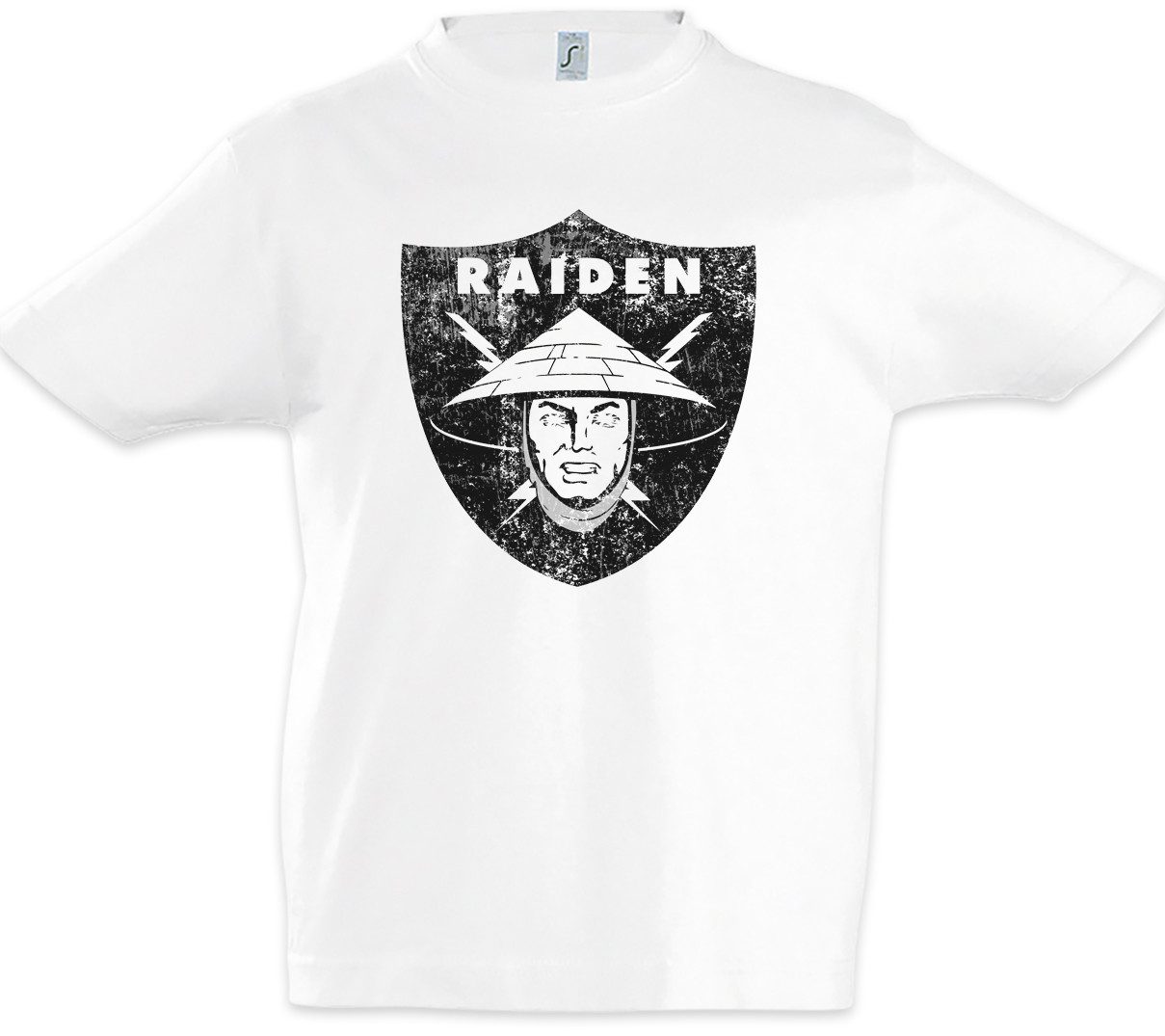 Urban Backwoods Print-Shirt Raiden Logo Kinder T-Shirt Mortal Raiders Earthrealm Cage Kombat LA MK (1-tlg) Sub Zero Scorpion