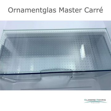 Glaserei Rohrig Einlegeboden Kühlschrank - Master Carré 4 mm (116,62 EUR/qm) - 2 Rundecken