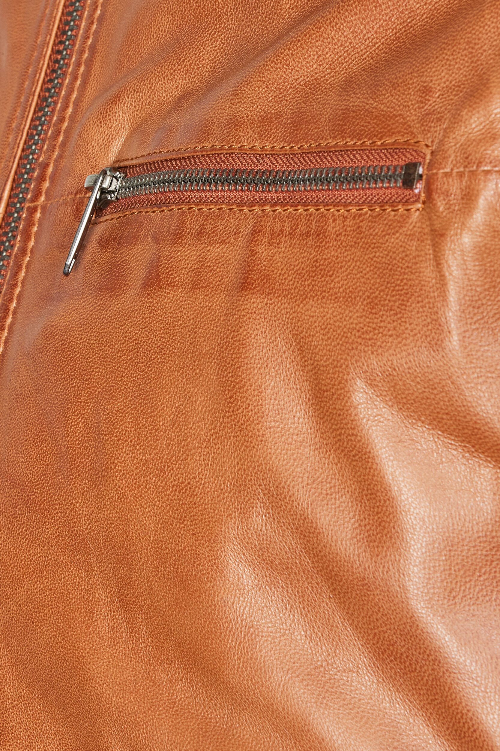 bugatti Lederjacke BUSASCHA (1-St) mit Stehkragen und Reisverschlüssen – Bild 5 von 5