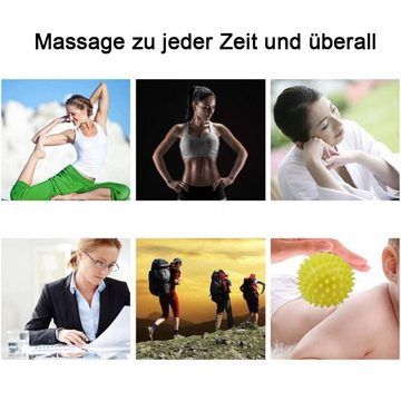 GelldG Massagegerät Fußmassage Igelball Roller Massageball für Plantarfasziitis