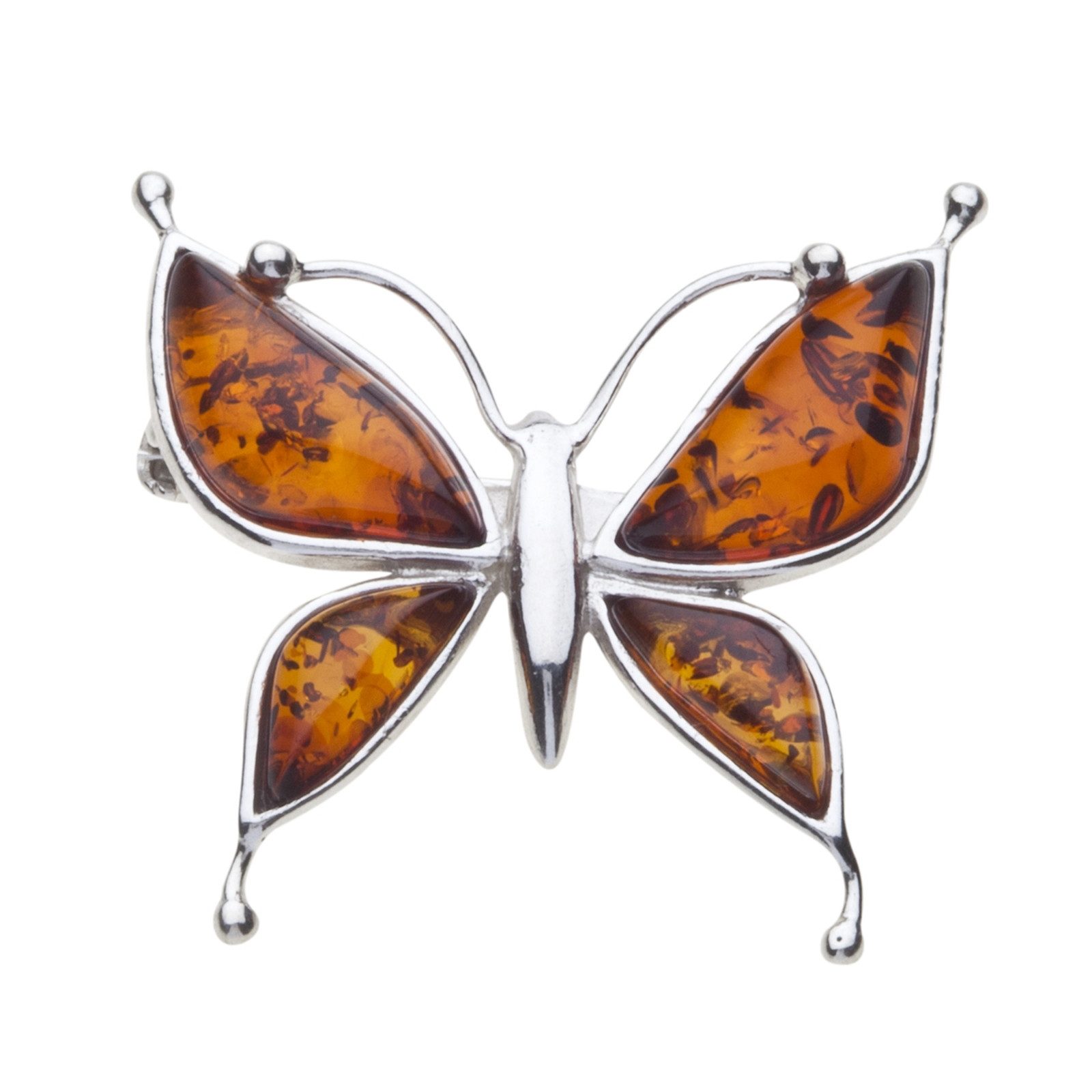 OSTSEE-SCHMUCK Brosche Ostsee-Schmuck Brosche Schmetterling Brosche Schmett günstig online kaufen