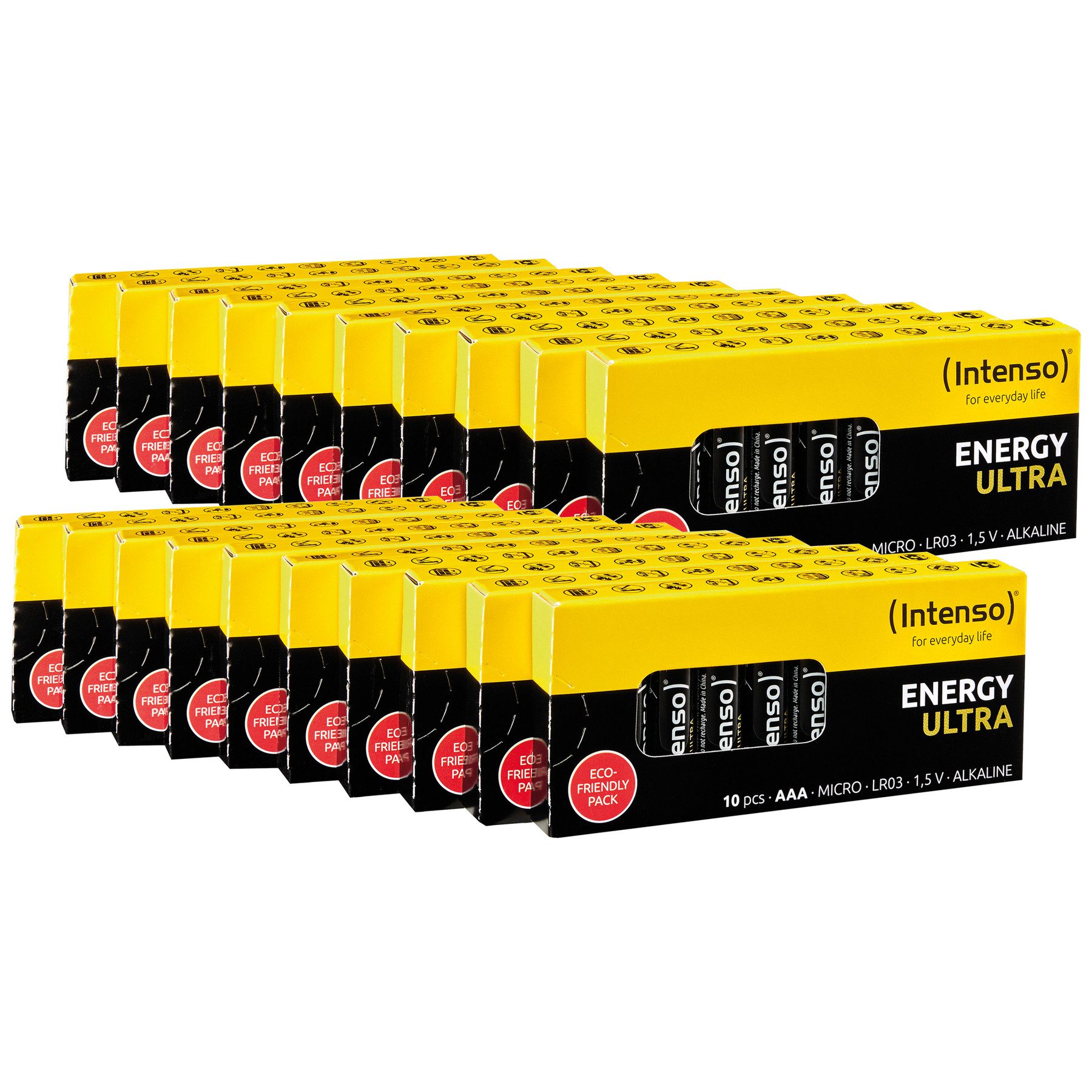 Intenso INTENSO Micro-Batterie-Set Energy Ultra, AAA LR03, Alkaline, 200 Stück Batterie