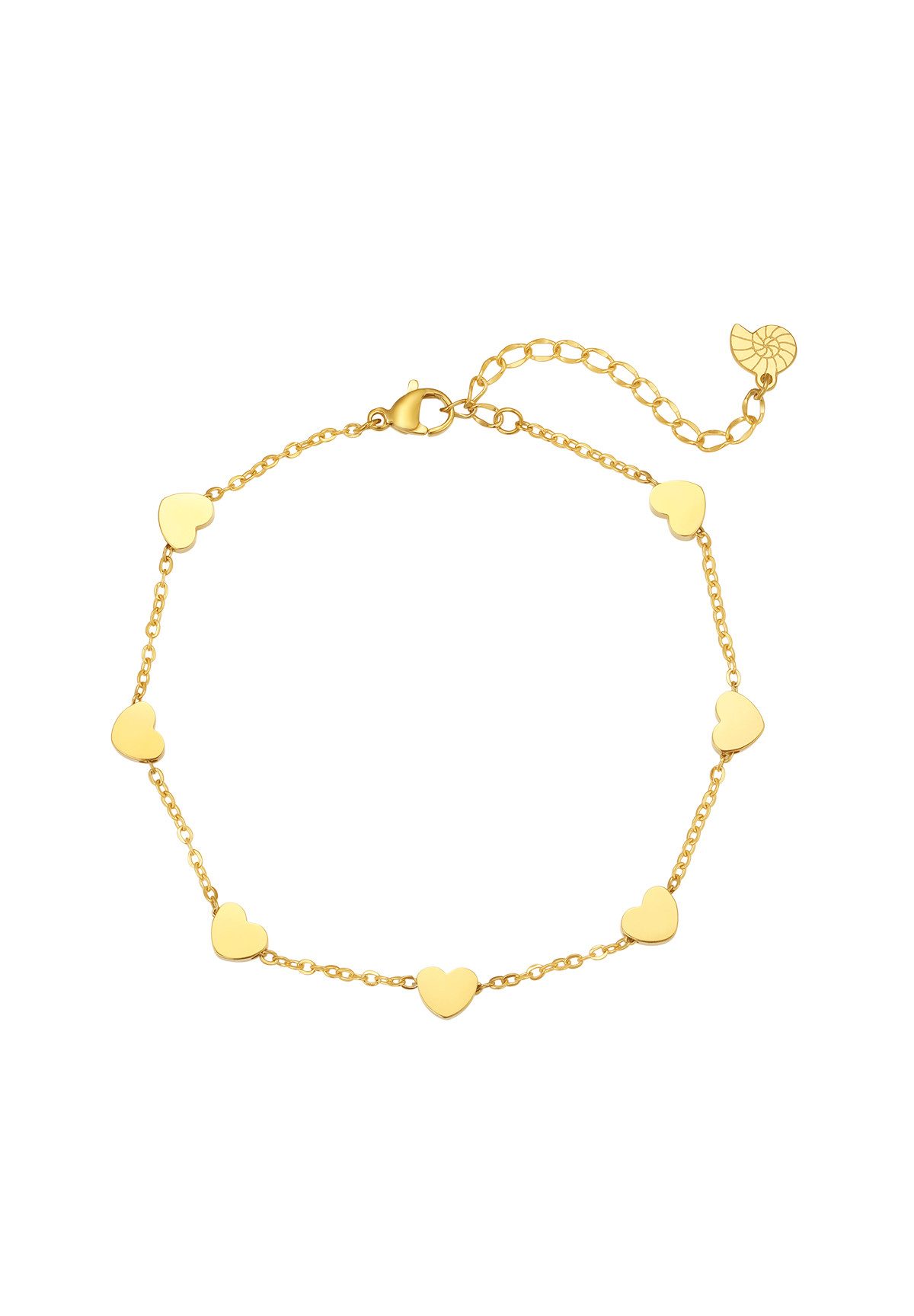 Hey Happiness Fußkette Herz Damen, vergoldet günstig online kaufen