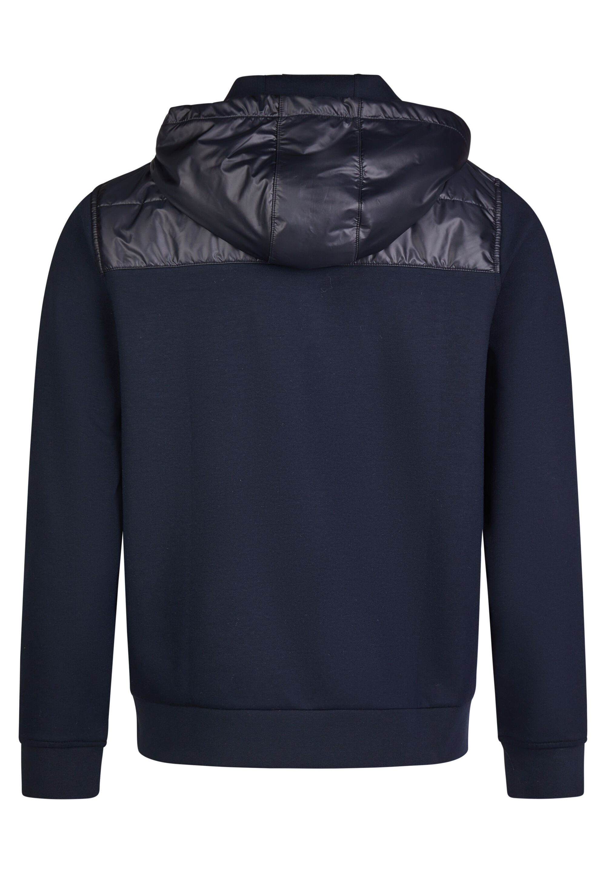 HECHTER PARIS Kapuzensweatjacke Nylon-Front, Logo-Stickerei günstig online kaufen