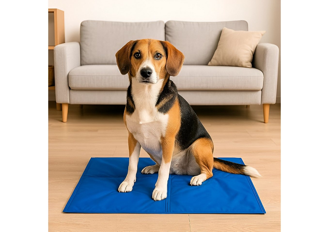 VABIONO Hundematte Hunde-Kühlmatte für drinnen & draußen - im Auto, selbstkühlend 50x90cm, Druckaktivierte Gel-Technologie, kostenloser Versand