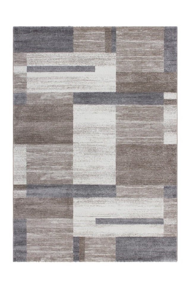 Teppich Teppich modern Design, beige-silberfarben, LALEE, Rechteckig, Höhe:  16 mm, gemustert, pflegeleicht