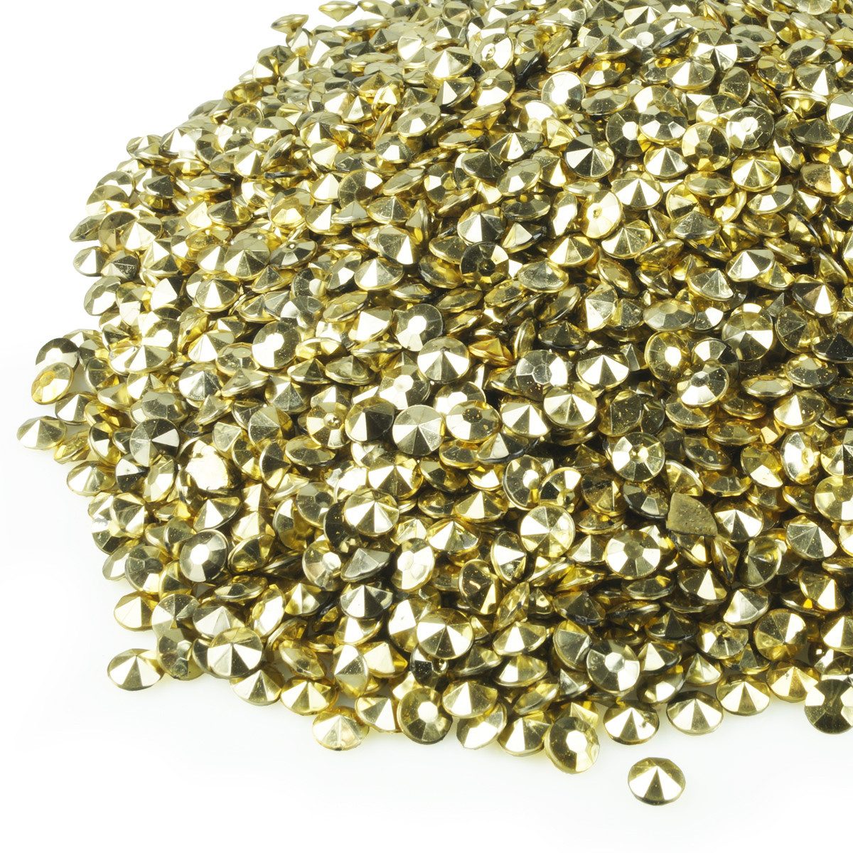 Goodymax Streudeko Goodymax® 4600 Stück / 500 g Deko-Diamanten Gold 8x4 mm, Diamonds Diamanten Ziersteine Dekosteine Edelsteine
