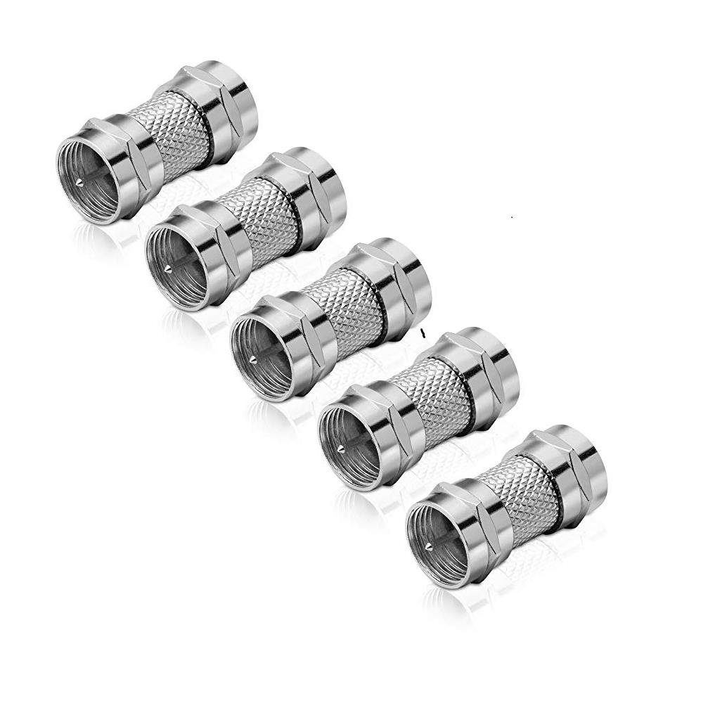 Adapter F-Stecker auf F-Stecker (5 Stück) SAT-Kabel