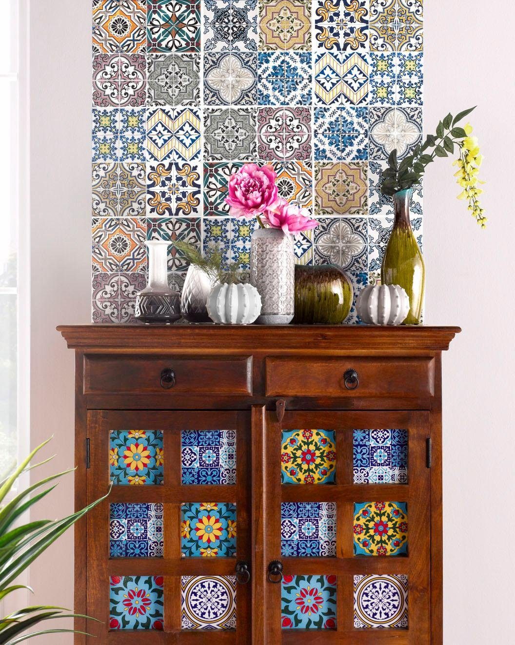 OTTO home Fliesenaufkleber Ornamente (12 St), Stickerfliesen, selbstklebend, Sticker, 12er Set – Bild 3 von 5