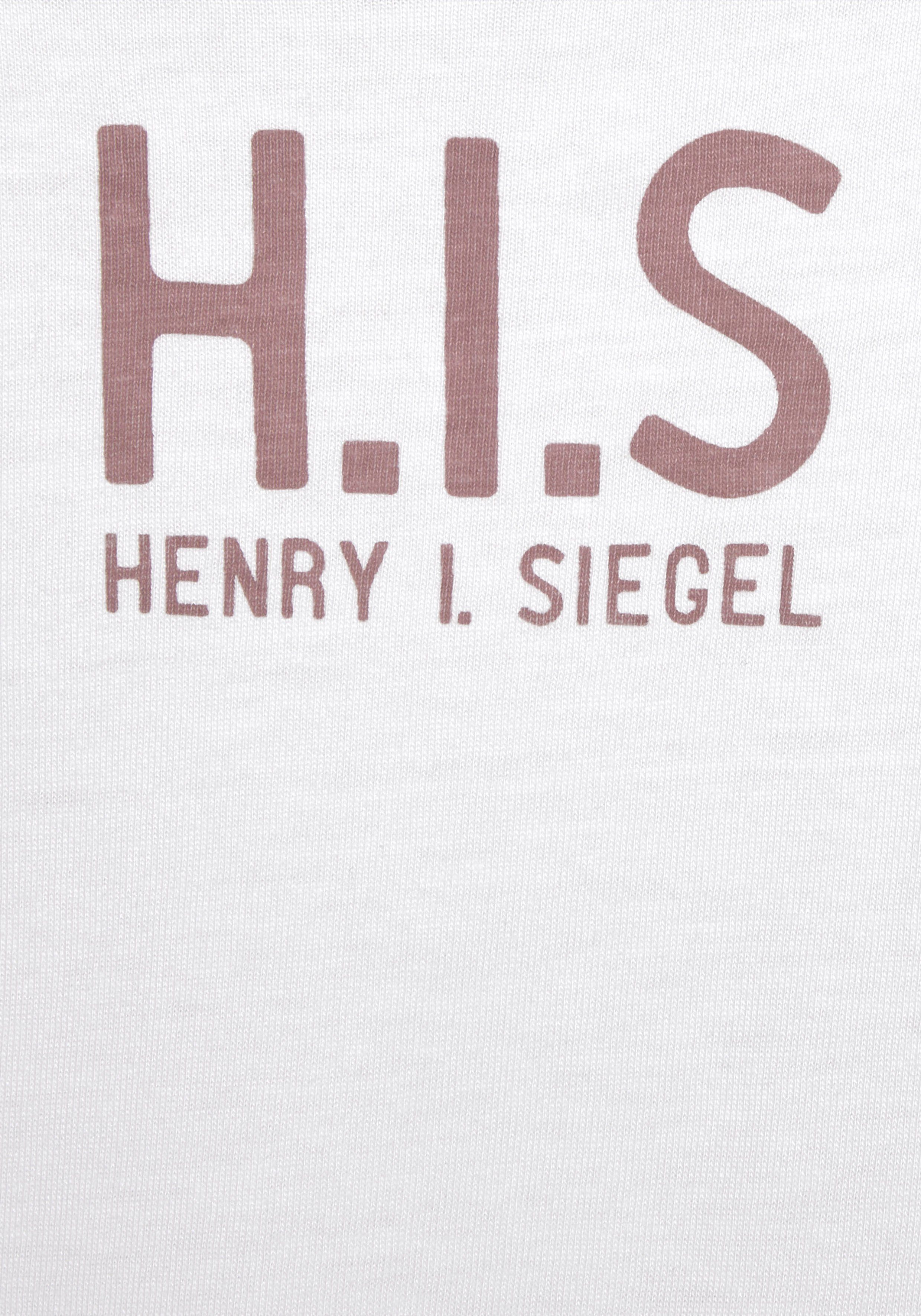 hinten mit Kurzarmshirt H.I.S Logoprint