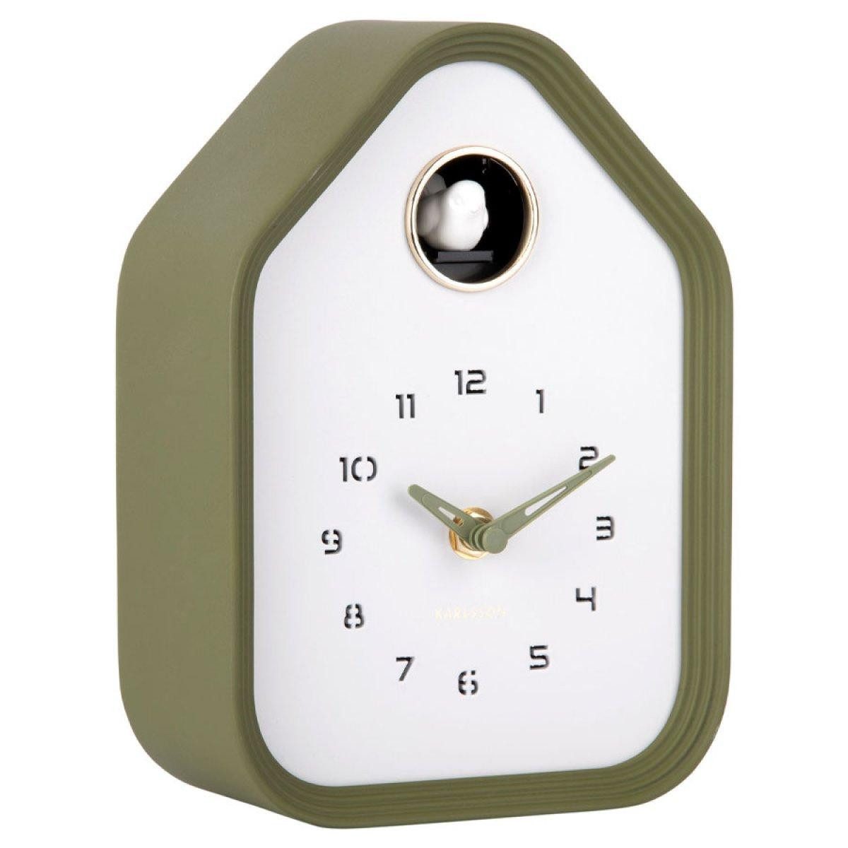 Karlsson Uhr Kuckucksuhr Tischuhr oder Wanduhr Reina Cuckoo Grün