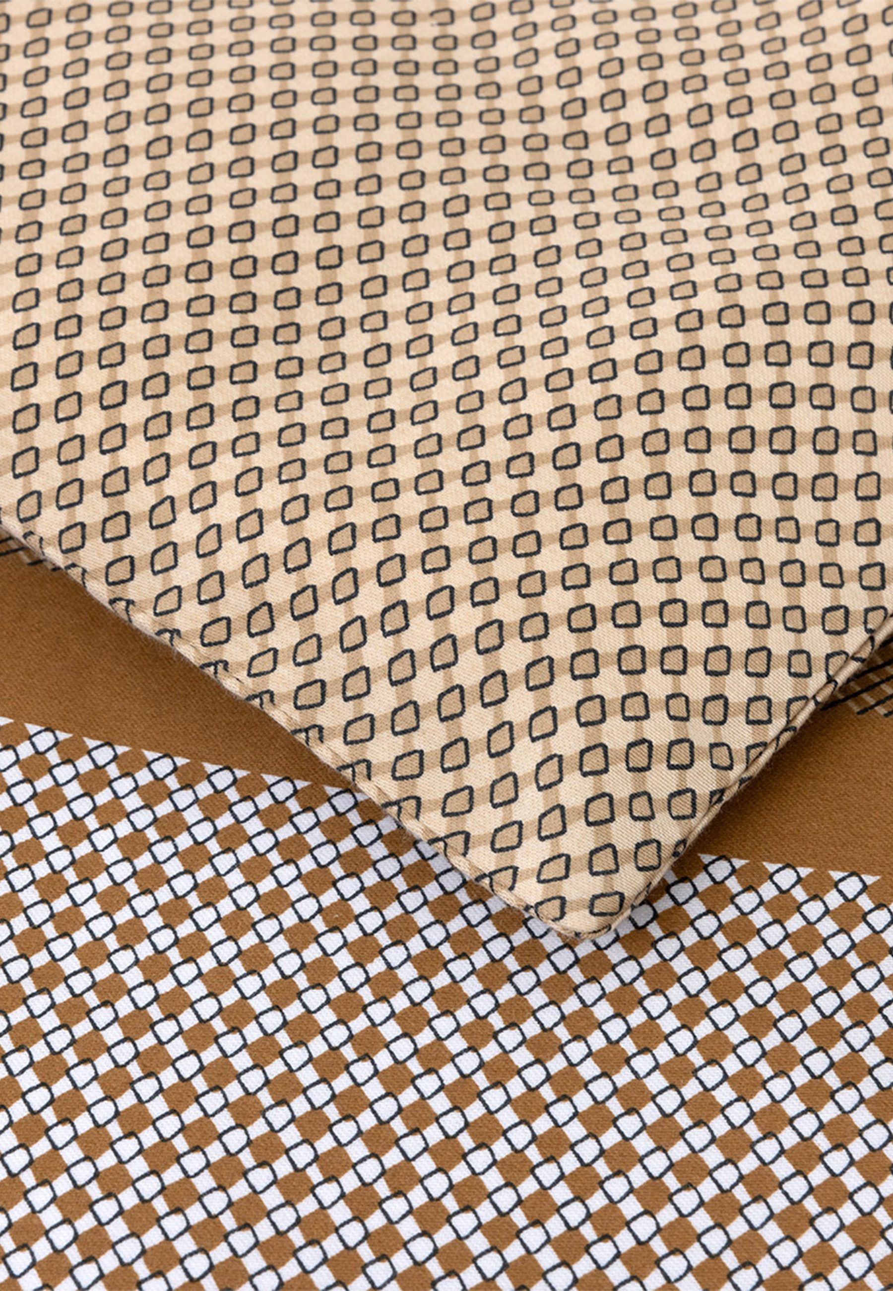 BOSS Home Bettwäsche LOGAN ab Gr. 135x200 cm, Satin, 2 teilig, mit Label-Applikationen, Premium Bettwäsche, Streifen, Muster-Mix – Bild 5 von 5