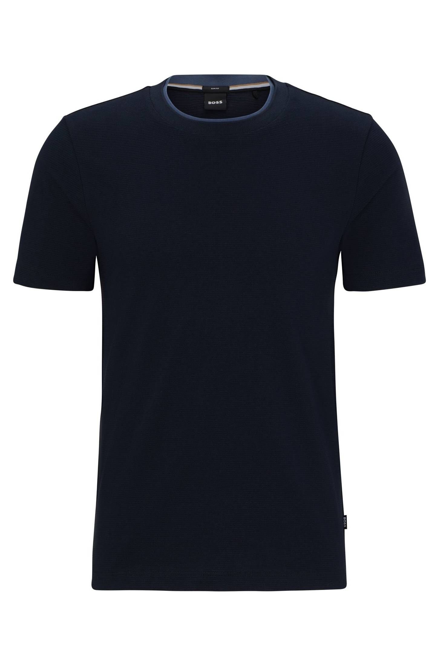 BOSS T-Shirt Herren T-Shirt TESSLER 140 Slim Fit (1-tlg) marine (52)