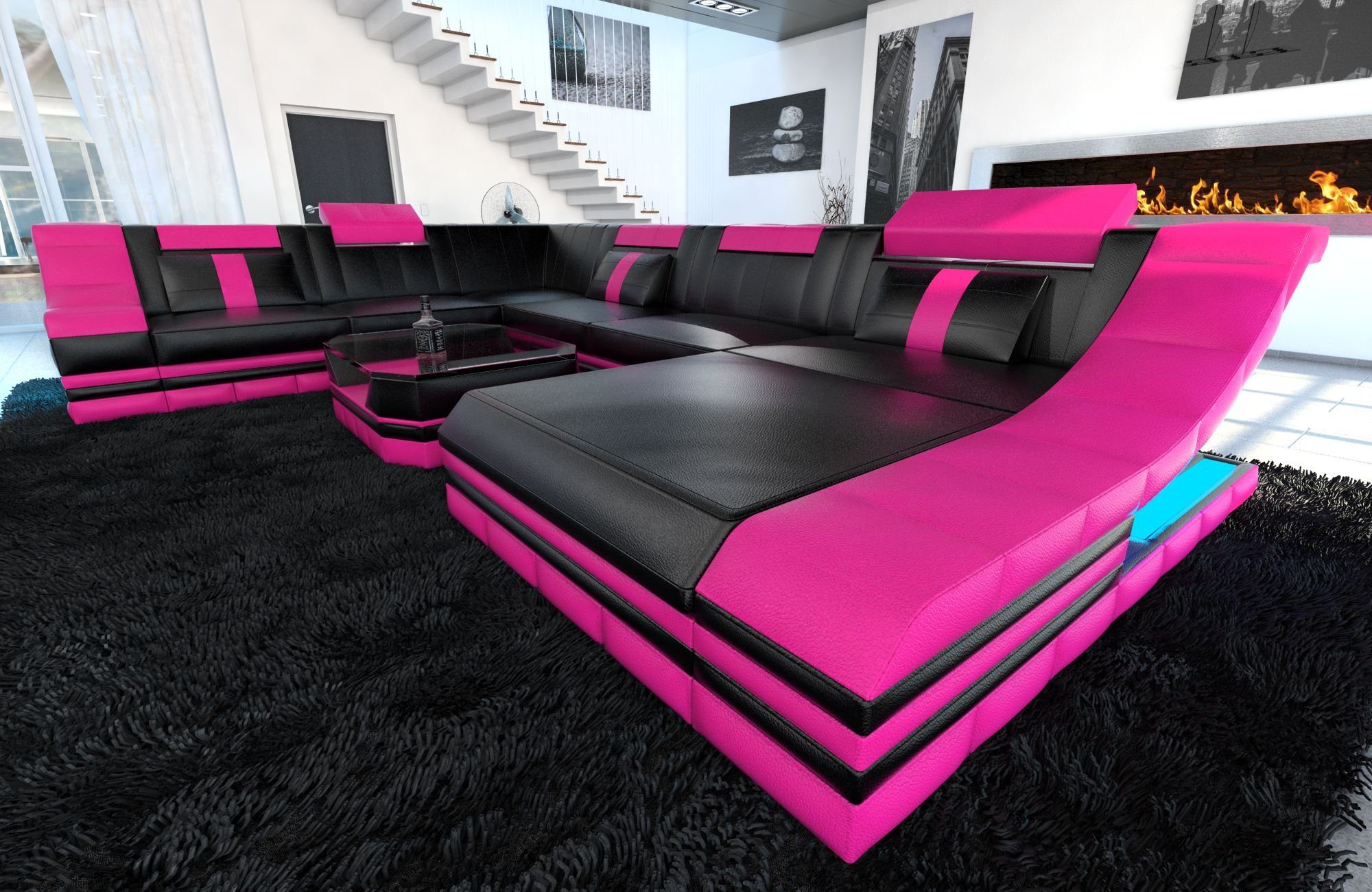 Sofa Dreams Wohnlandschaft Ledercouch Sofa Leder günstig online kaufen