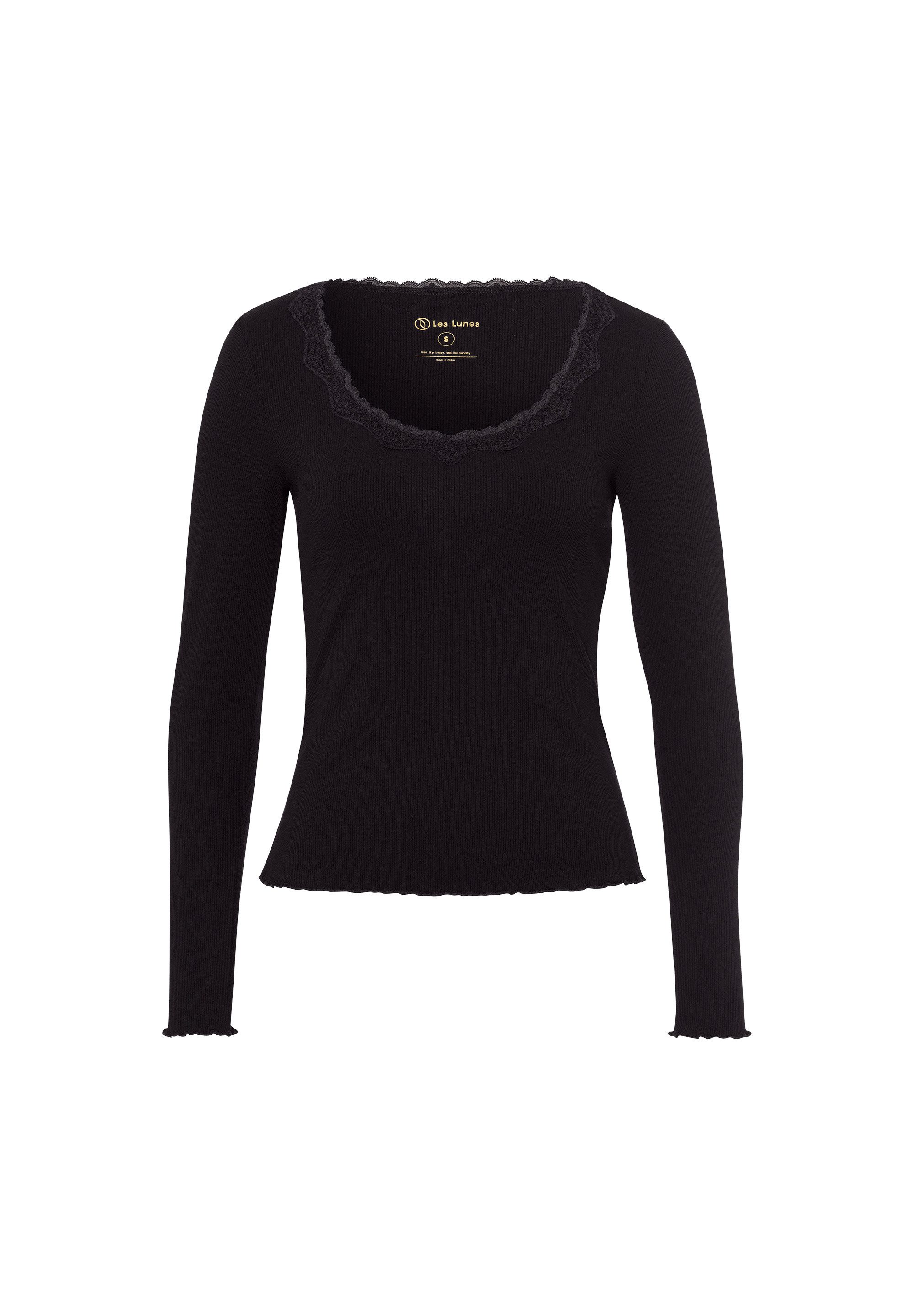 Les Lunes Langarmhemd Maala feminines Design, günstig online kaufen